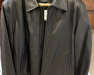New with tags, Jos A. Bank black leather jacket