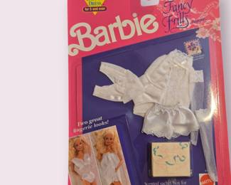 Vintage Barbie Fancy Frills Fashions White Lingerie 