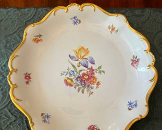Vintage Jimenau Graf Von Henneberg Porzellan with Gold Trim Plate