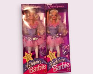 2 Special Edition Toothfairy Barbies 1994