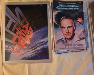 Vintage 1986 Star Trek IV: the Voyage home Cardstock Foldout Movie Info 8.5 x 11                                                                    Star Trek Fanclub Magazines