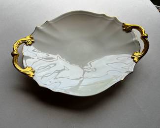 Vintage Lenox Valencia Oval Serving Platter with 24k Gold Trim