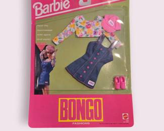 Bongo Vintage Barbie Doll Outfit Denim Dress 