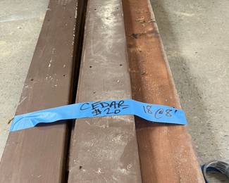 $10 for bundle of cedar decking