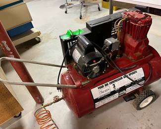 Sears 3-HP air compressor.