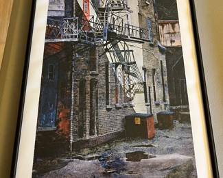Signed limited edition (#15/250) watercolor print by Ann Arbor artist Scott Hartley, titled “Side Wall.”