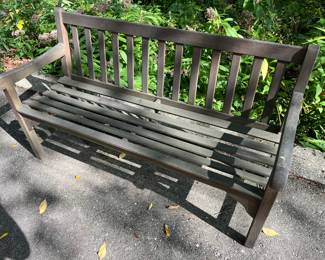 Smith & Hawken teakwood bench.