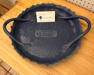 Handmade ceramic tray made by Henry Flautt for Viking.