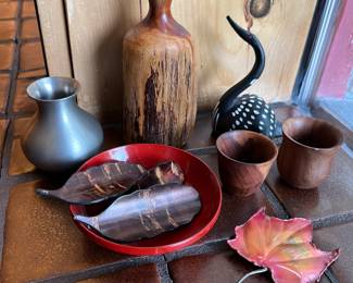 Excellent selection of art sale-wide, including wood carvings, metal art, and more.