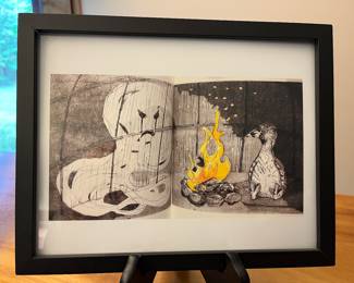 Large selection of framed art.