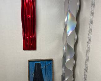 Original art by Thomas Newhouse titled, “Totem Series I.” Signed and dated (September 2019) by Newhouse on bottom of sculpture.
