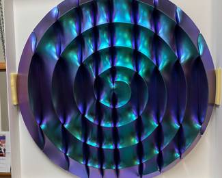 Original sculpture by Thomas Newhouse titled, “Reflections 11.”Signed and dated (May 2019) by Newhouse on back of sculpture.