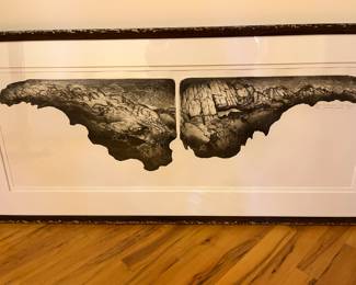 “Keweenaw Baroque; Lake Superior,” by Michigan artist Ladislav R. Hanka. Etching with aquatint and drypoint. Signed limited edition #24/100.