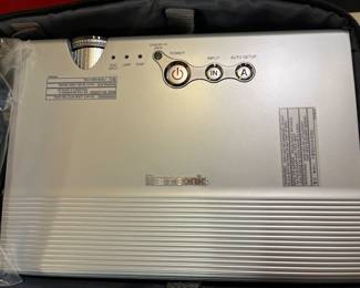 Panasonic LCD Projector with case.