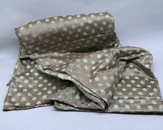 1780 French Silk Damask Fabric Panel