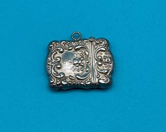 Sterling Silver Chatelaine Stamp Case 