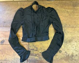 19th C Black Bodice