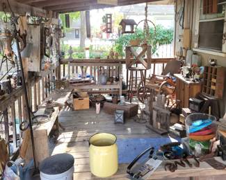 View of the back porch