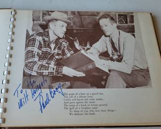 Signed Old Blazes poetry book by Paul Croy