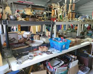 View of the detached garage