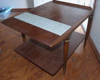 Lane MCM tile top table