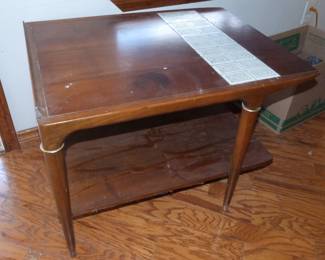 Lane MCM tile top table