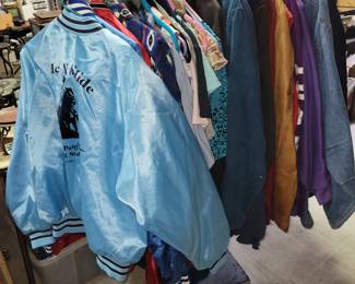 Jackets in the detached garage