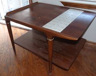 Lane MCM tile top table