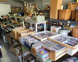 View of the detached garage