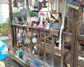 View of the back porch