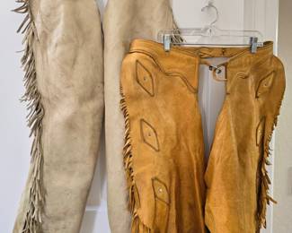 Vintage fringed chaps