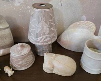 Carved soapstone