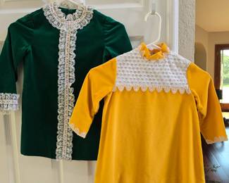 Vintage 1960s child dresses