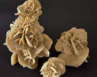 Large selenite crystal formations "Desert Rose" 