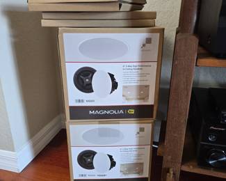 Magnolia Sonance MS6R 2-way in-ceiling speakers. 2 boxes containing 1 pair each.