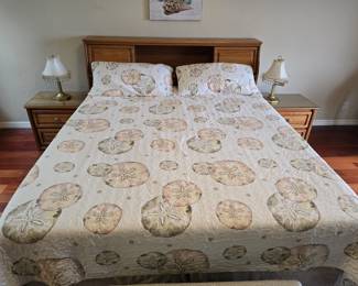 Cal King captain's bed with foam mattress. Available for pre-sale