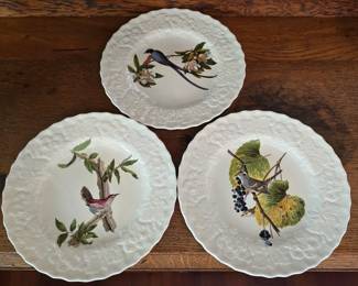 Birds of America, vintage Meakin plates