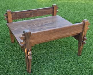 West African "puzzle" table (no screws or glue). One of 3.