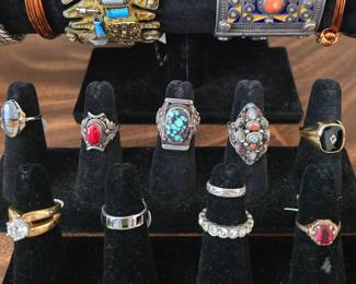 Vintage and modern rings (mostly size 6 1/2)