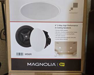 Magnolia Sonance MS6R 2-way in-ceiling speakers. 2 boxes containing 1 pair each.