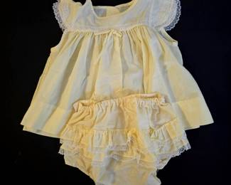 1960s baby dress and vinyl "rumba" panties diaper cover