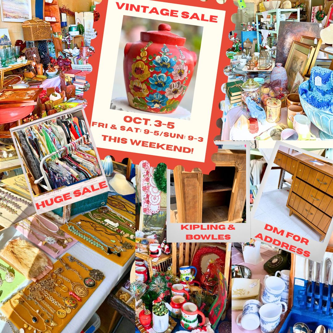 Vintage Sale FB Event Post Instagram Post