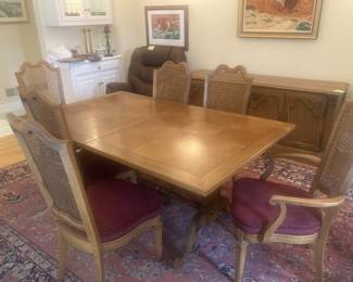 Dining room table with 6 chairs $400