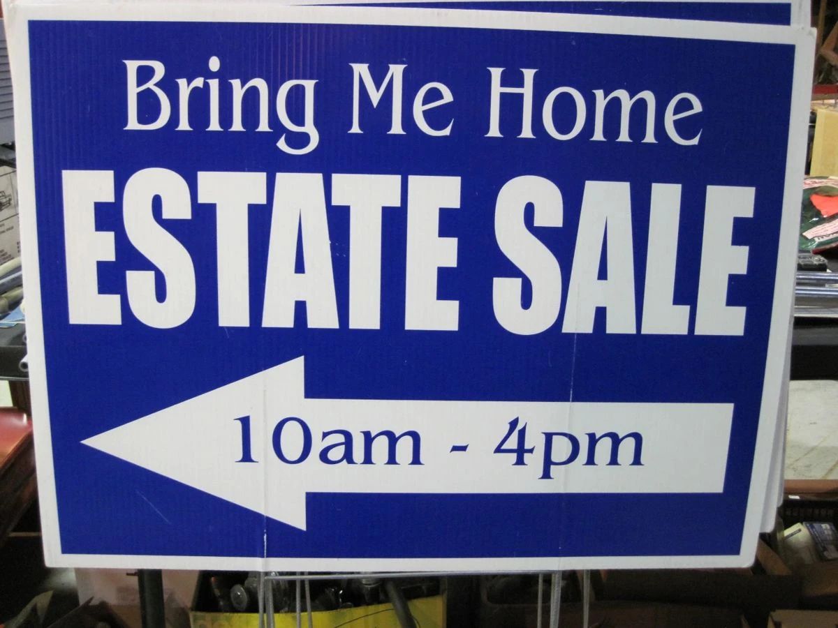 Look for the Blue and White Signs