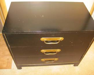 Black 3 Drawer Cabinet