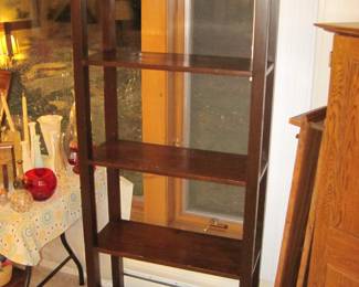 Wood 4 Tier Shelving Unit