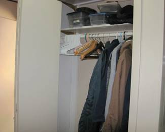 Mens Jackets, Gloves, Winter Hats, Hangers