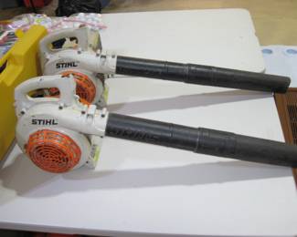 Pair of Stihl blowers