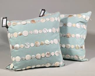 (2pc) Matching Throw Pillows With Shells
