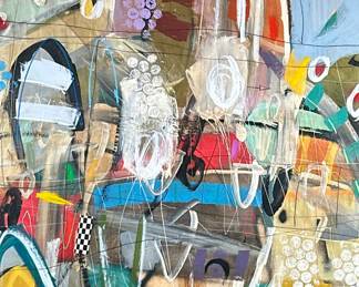 JOHN ROSS PALMER (20TH/21ST CENTURY) MIXED MEDIA ART
